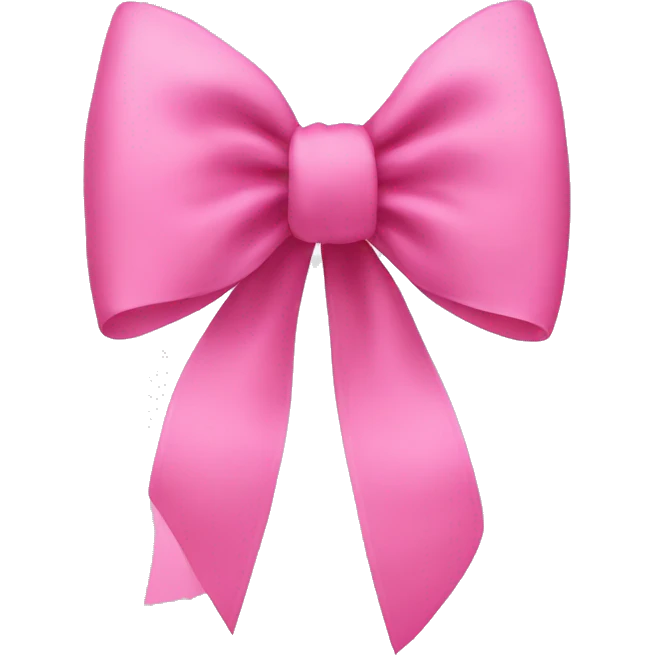 A pink bow emoji