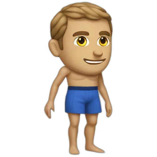 Macron a la plage emoji