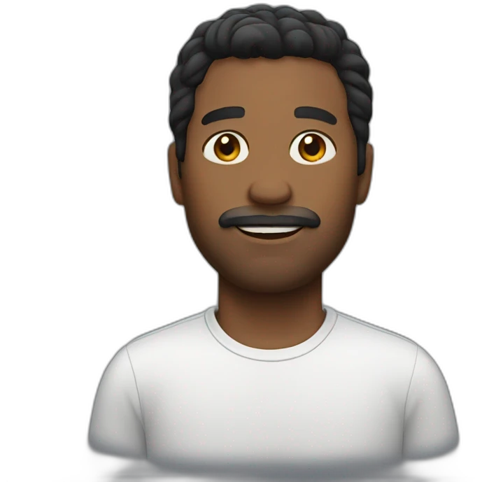 black hair father emoji