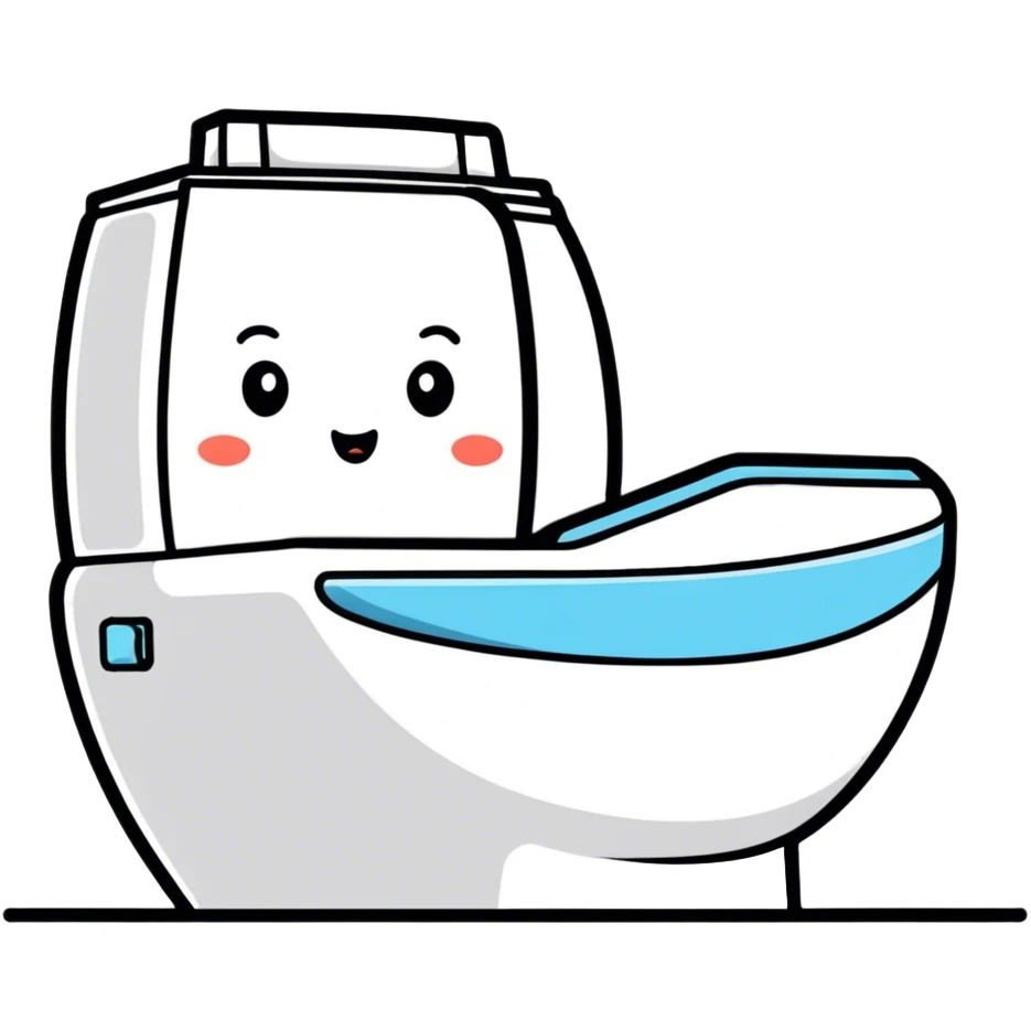 Car on toilet emoji