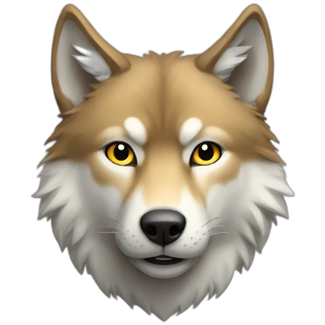 Wolf in the cat emoji