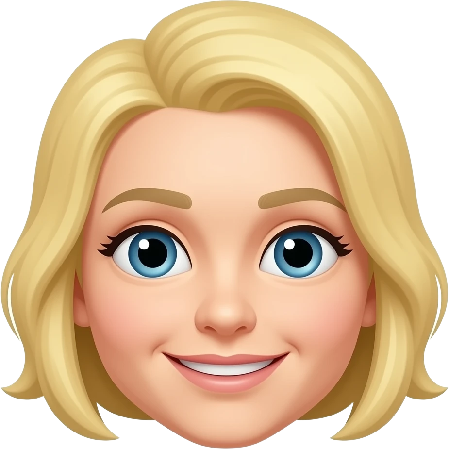 Blonde hair line no people emoji