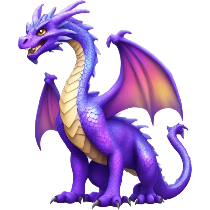 Purple dragon emoji