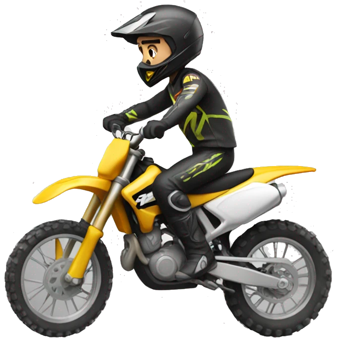 A man on a motocross bike emoji