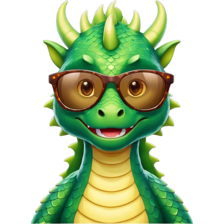 dragon with sunglasses emoji