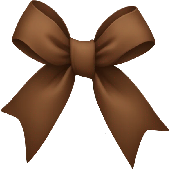 Brown bows emoji
