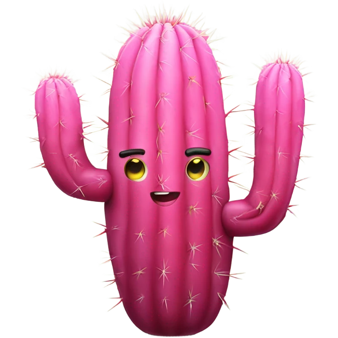 Pink kaktus emoji