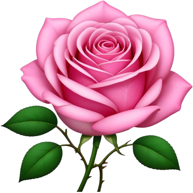 pink rose emoji