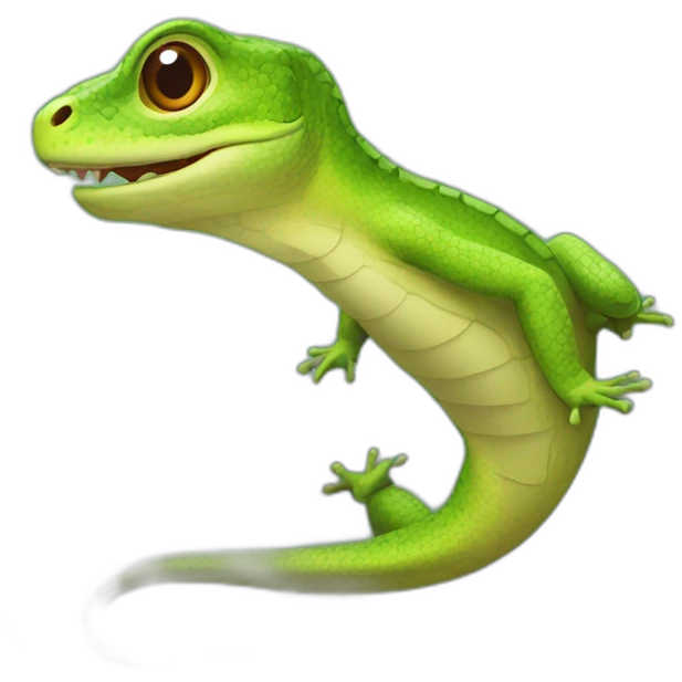 lézard avec une échelle emoji