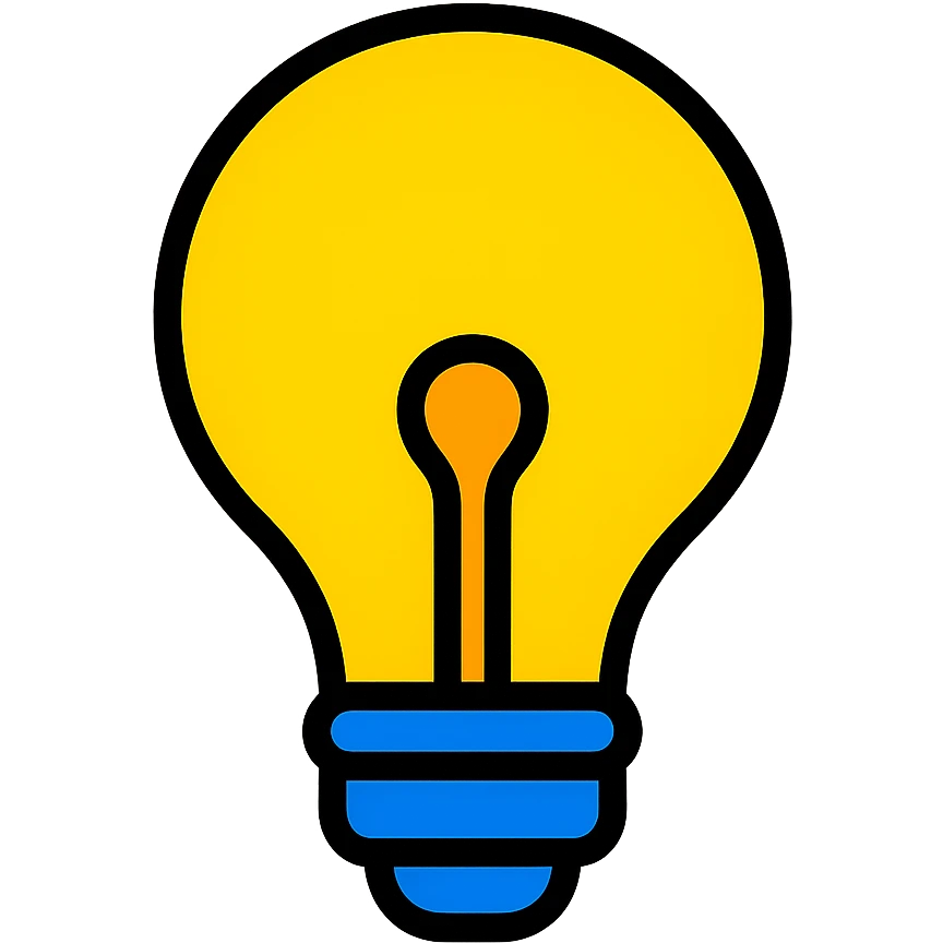 globo de luz, color outline style emoji