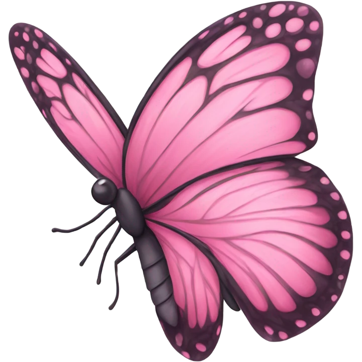 Pink butterfly  emoji