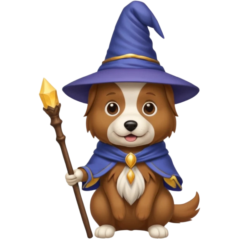 Dog wizard emoji