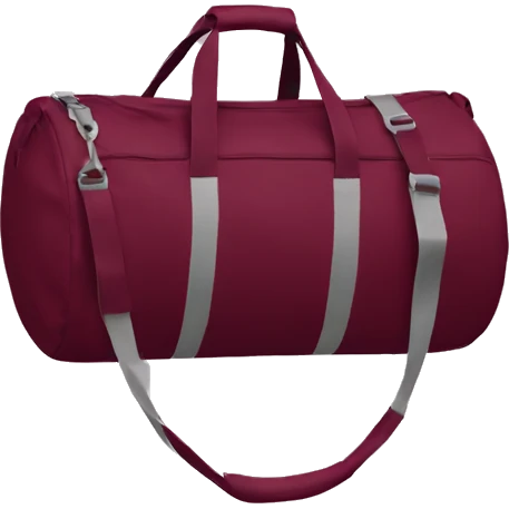Burgundy gym bag emoji