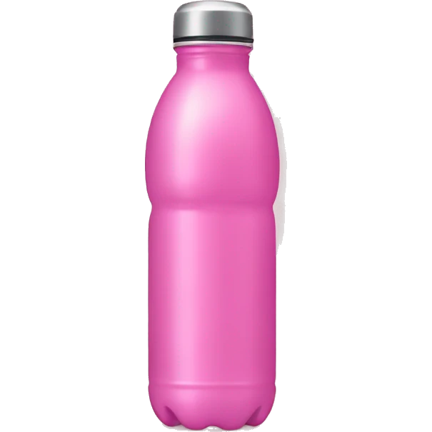 Pink water bottle slim emoji