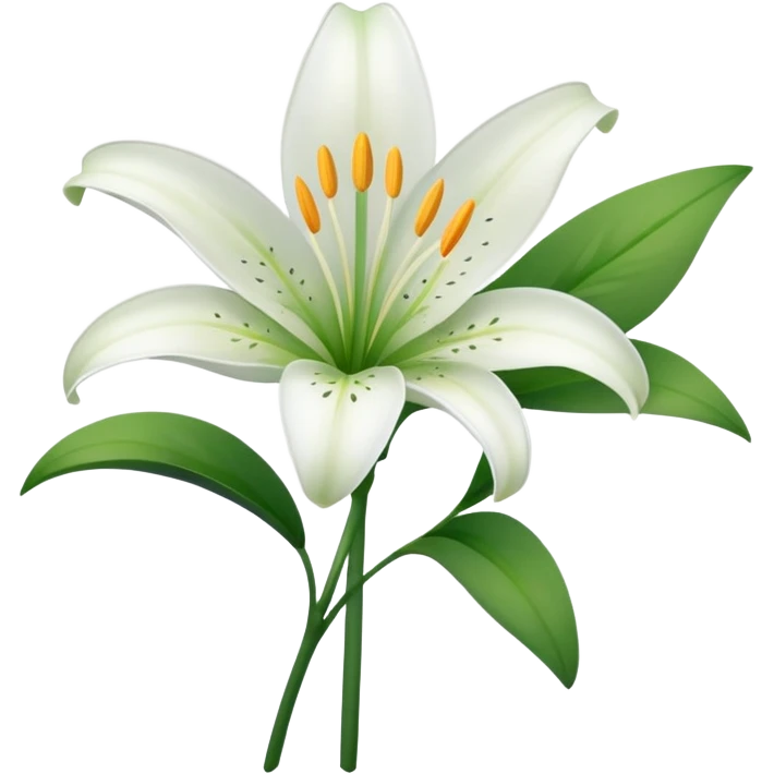 Lily flower emoji