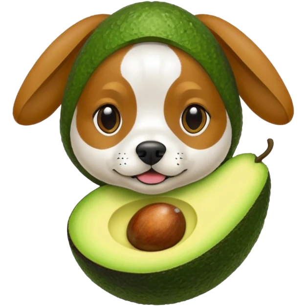 dog wearing avocados  emoji