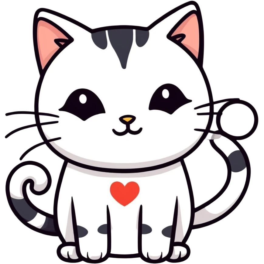 Cat saying I love you  emoji