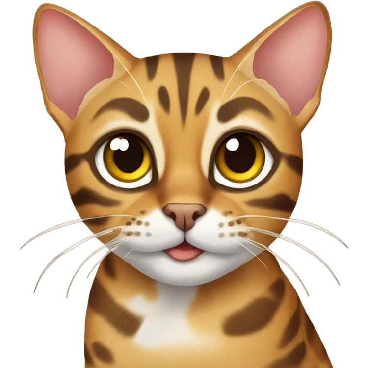 Bengal cat whose name is selvī emoji