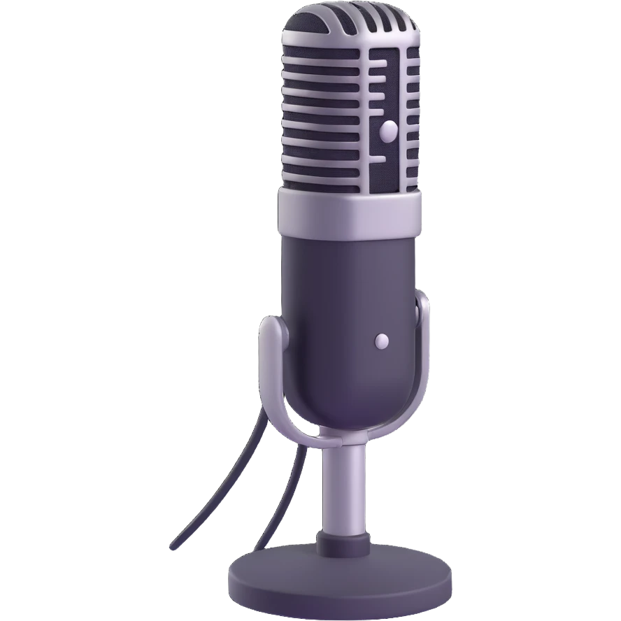 microphone 3d style emoji
