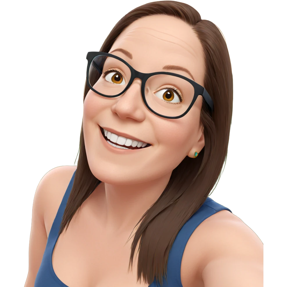 happy girl in selfie emoji