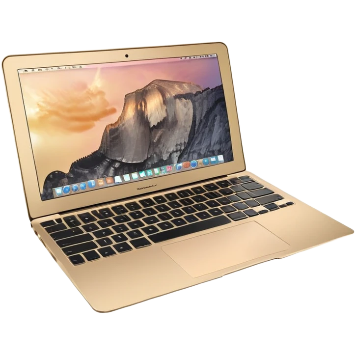 Beige-gold macbook air laptop emoji