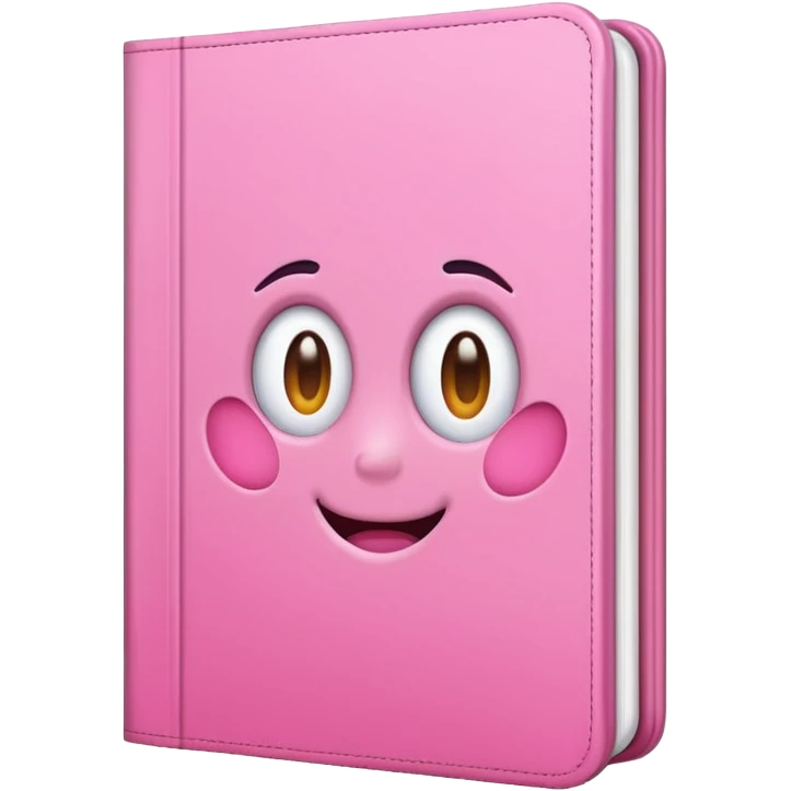 Pink book emoji