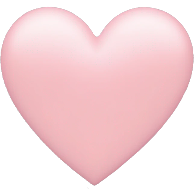 pastel pink heart emoji
