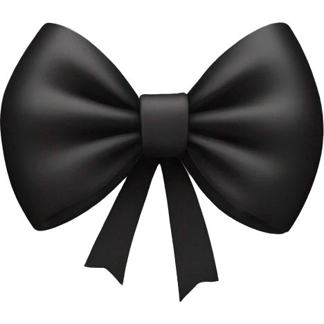 Black bow emoji