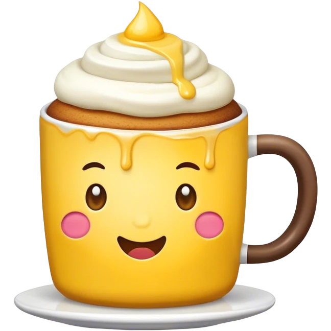 Cake in a mug emoji