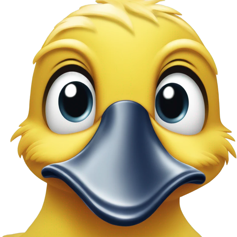 Duck crying emoji