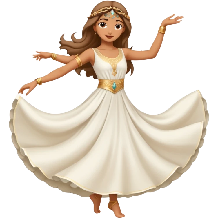 Arabic white dancer girl emoji