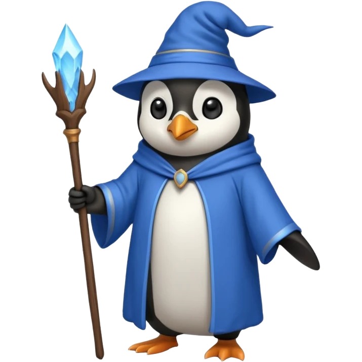Penguin Wizard emoji