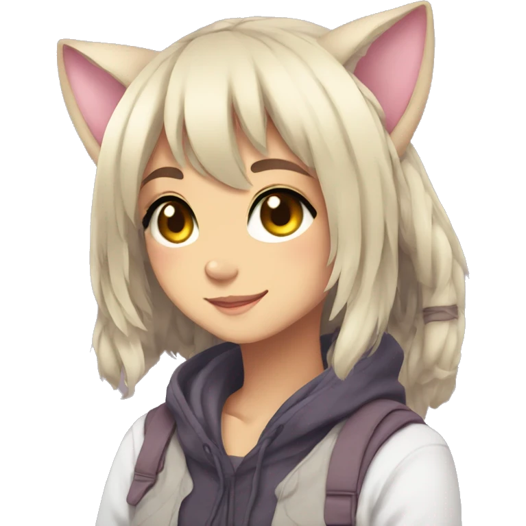 fursona heart eyes anime girl emoji