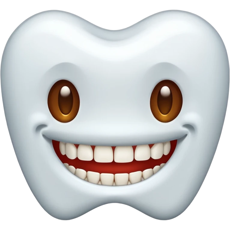 teeth without smile emoji