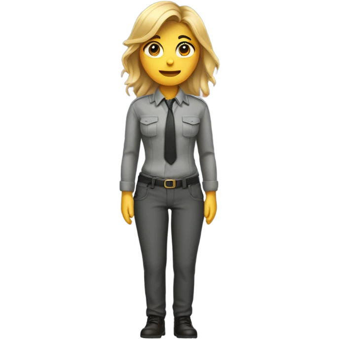 womans body in masculine work clothes emoji