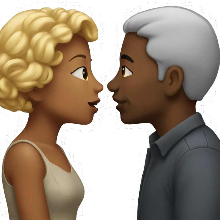 Two people kiss emoji