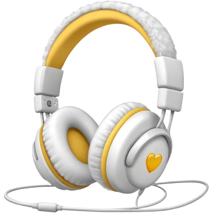 fluffy headphone emoji