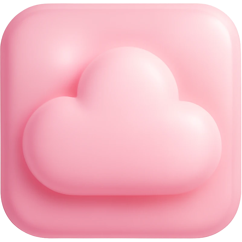 pink icon, soft and dreamy emoji