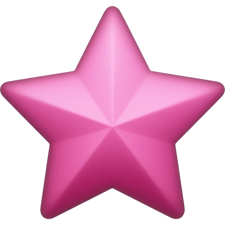 Pink star emoji