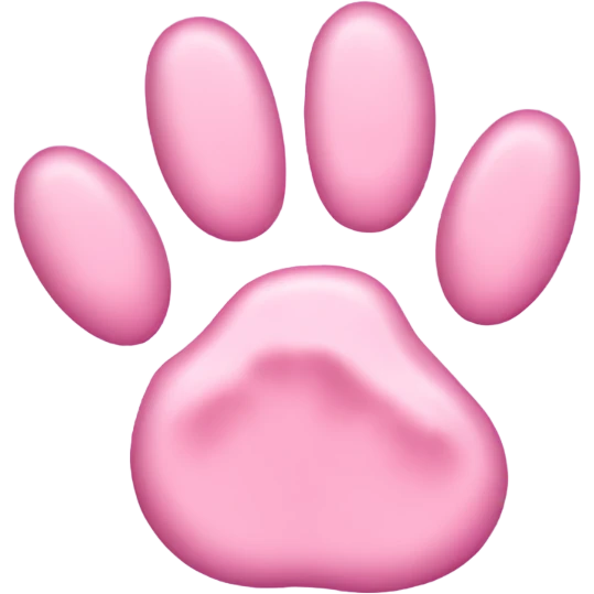 pink kitten paw emoji