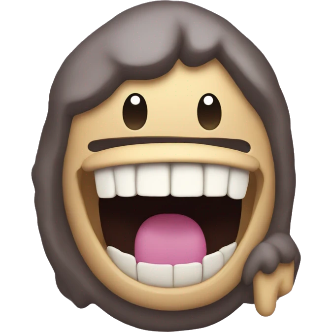 Word art “Chomp!” emoji