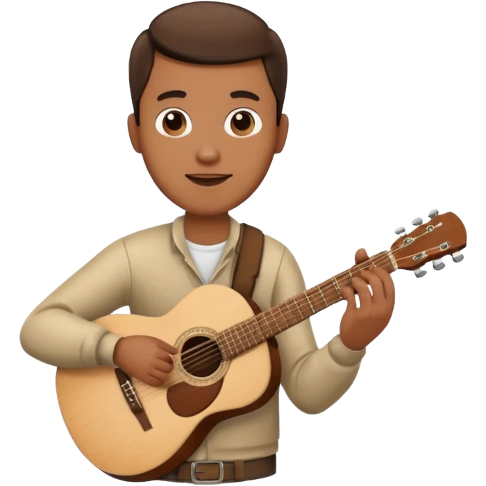 man holding guitar emoji