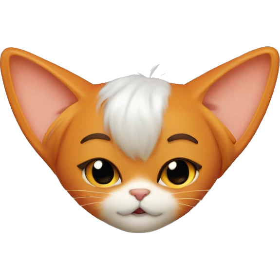Bjork Garfield cat ears orange hair emoji