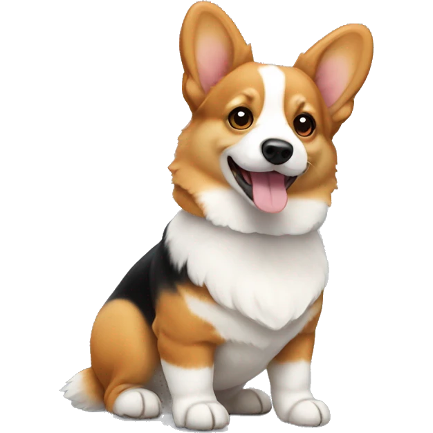Tricolor corgi emoji