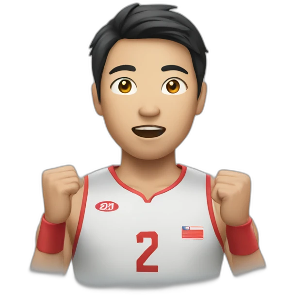 Asian athlete Gesturing No emoji