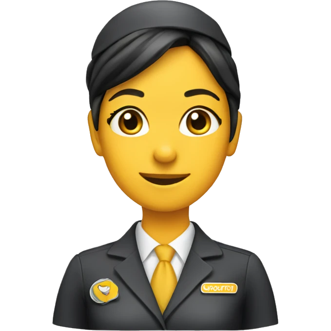 Scoot Flight Attendant  emoji