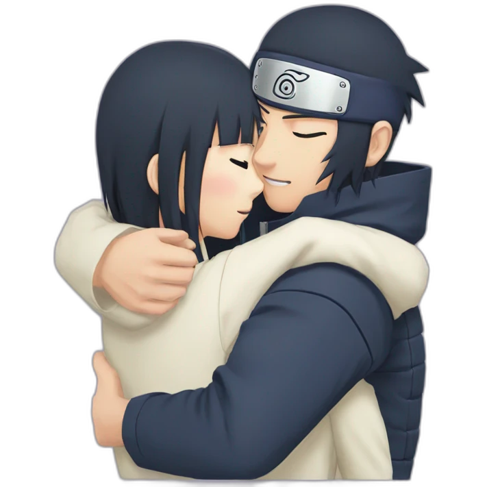 Naruto and hinata hug emoji