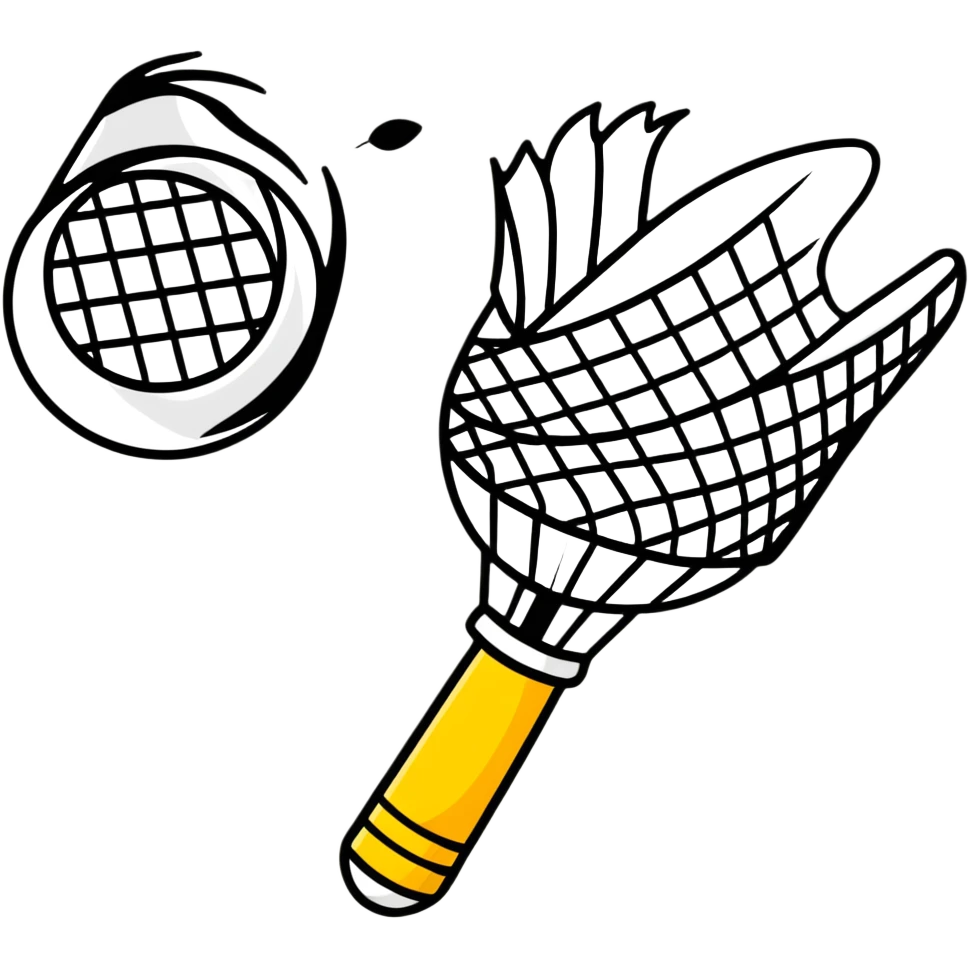 badminton shuttlecock in flight emoji