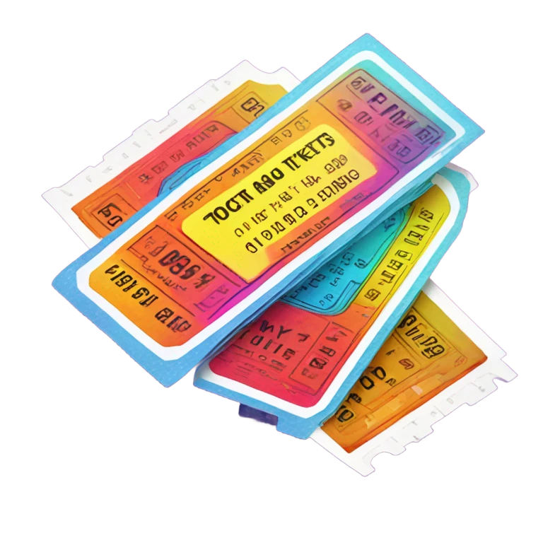 tickets 3d emoji