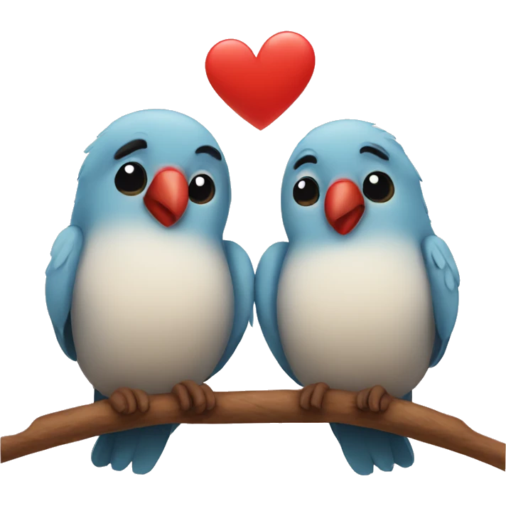 Love birds emoji
